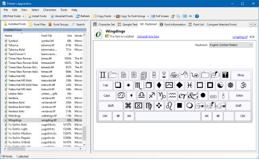 best font manager for windows 8.1