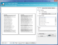 PA 8.0 - Printing - Multiple page preview